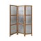 Screen Gems Industrial Style 3 Panel Brix Screen Room Divider - Brown and Grey